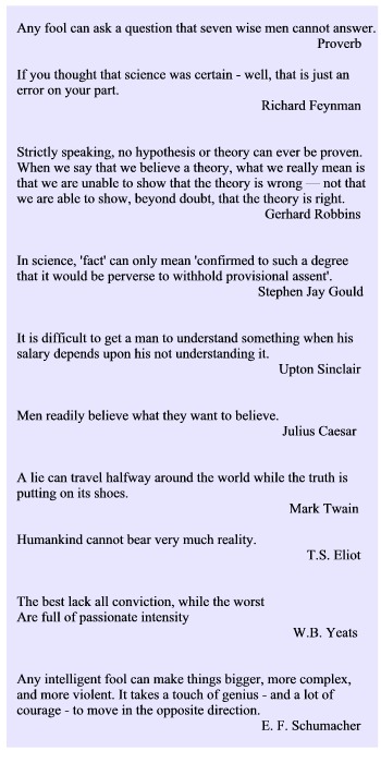 Quotes about proof and skepticism